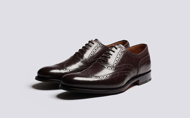 Grenson Dylan Mens Brogues in Brown Leather GRS114065